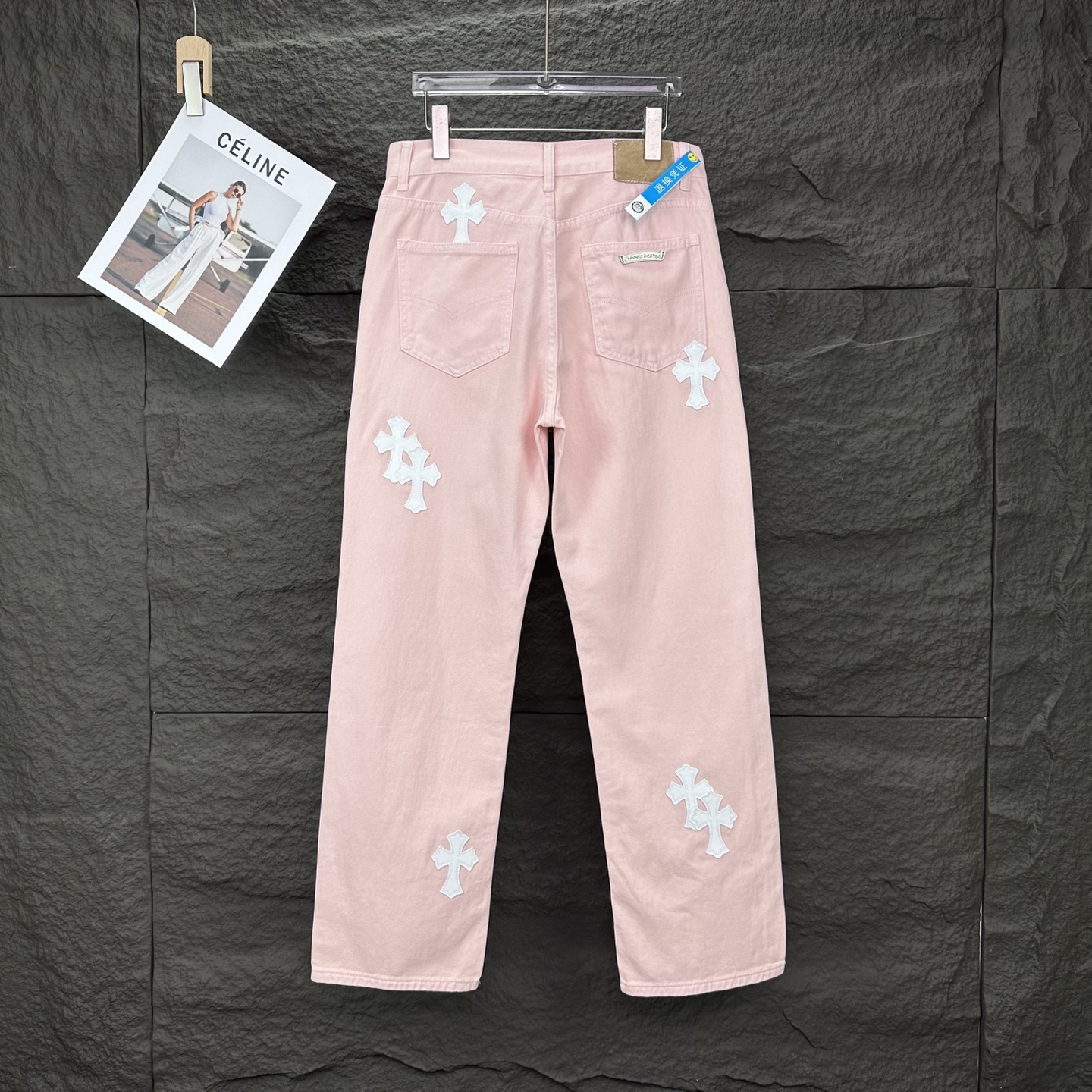 Chrome Hearts Couple Jeans White Couple Style