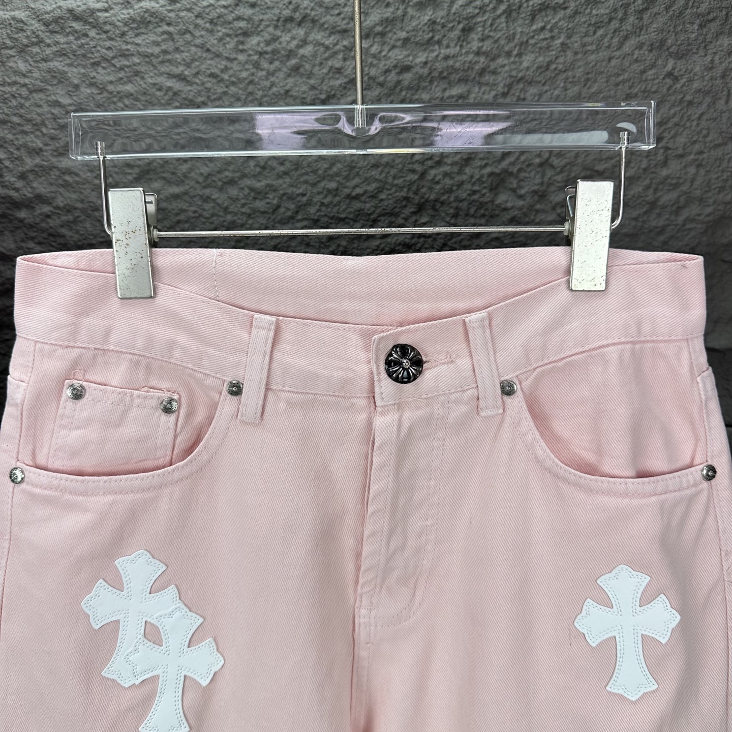 Chrome Hearts Couple Jeans White Couple Style