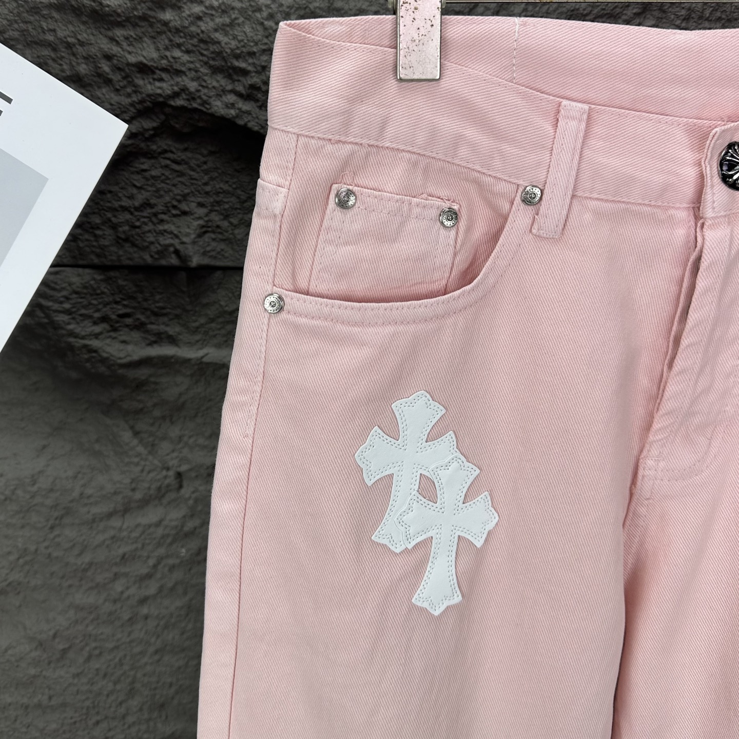 Chrome Hearts Couple Jeans White Couple Style