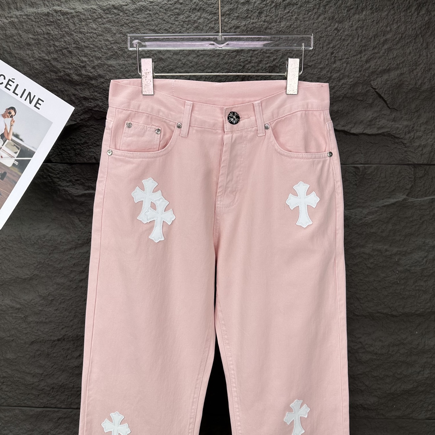 Chrome Hearts Couple Jeans White Couple Style