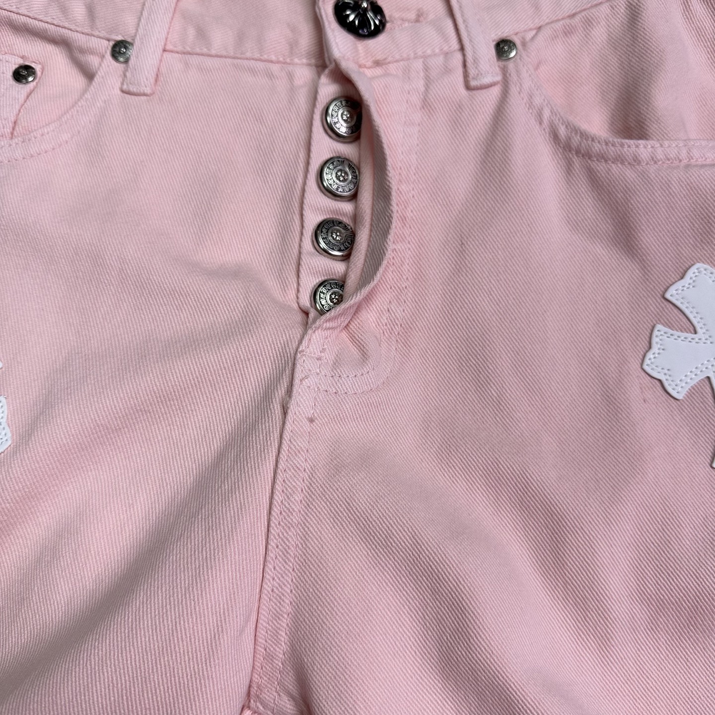 Chrome Hearts Couple Jeans White Couple Style