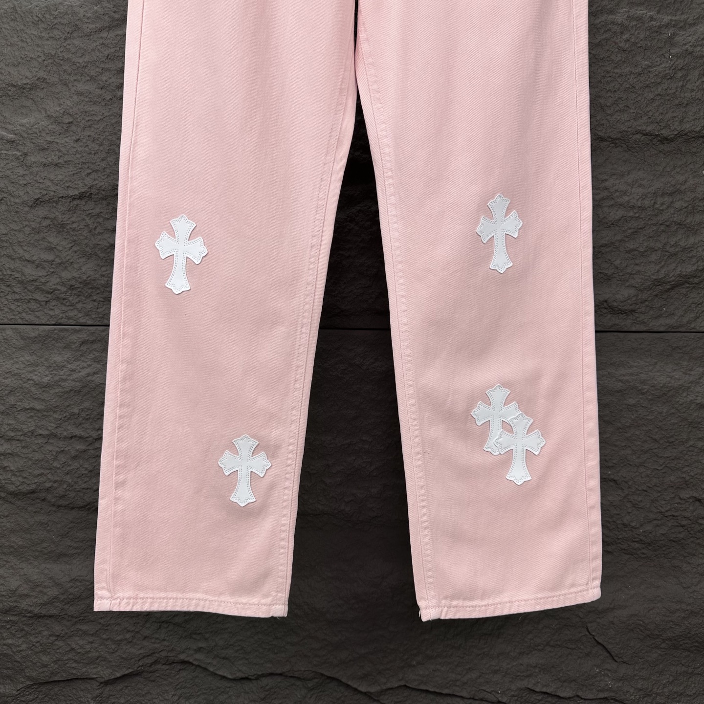 Chrome Hearts Couple Jeans White Couple Style