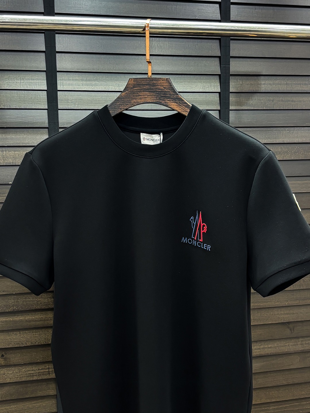 Moncler Hoodie Cotton Black Fleece Lined S-m-l-xl