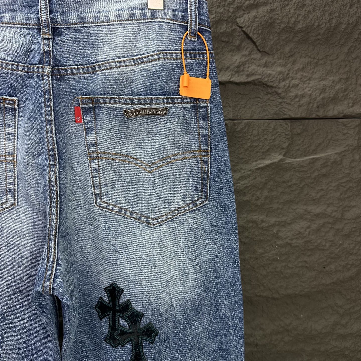 Chrome Hearts Couple Jeans Blue Couple Style