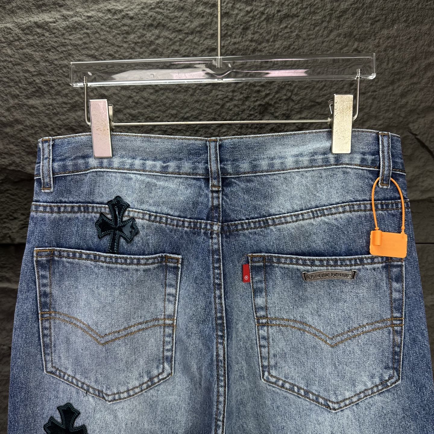 Chrome Hearts Couple Jeans Blue Couple Style