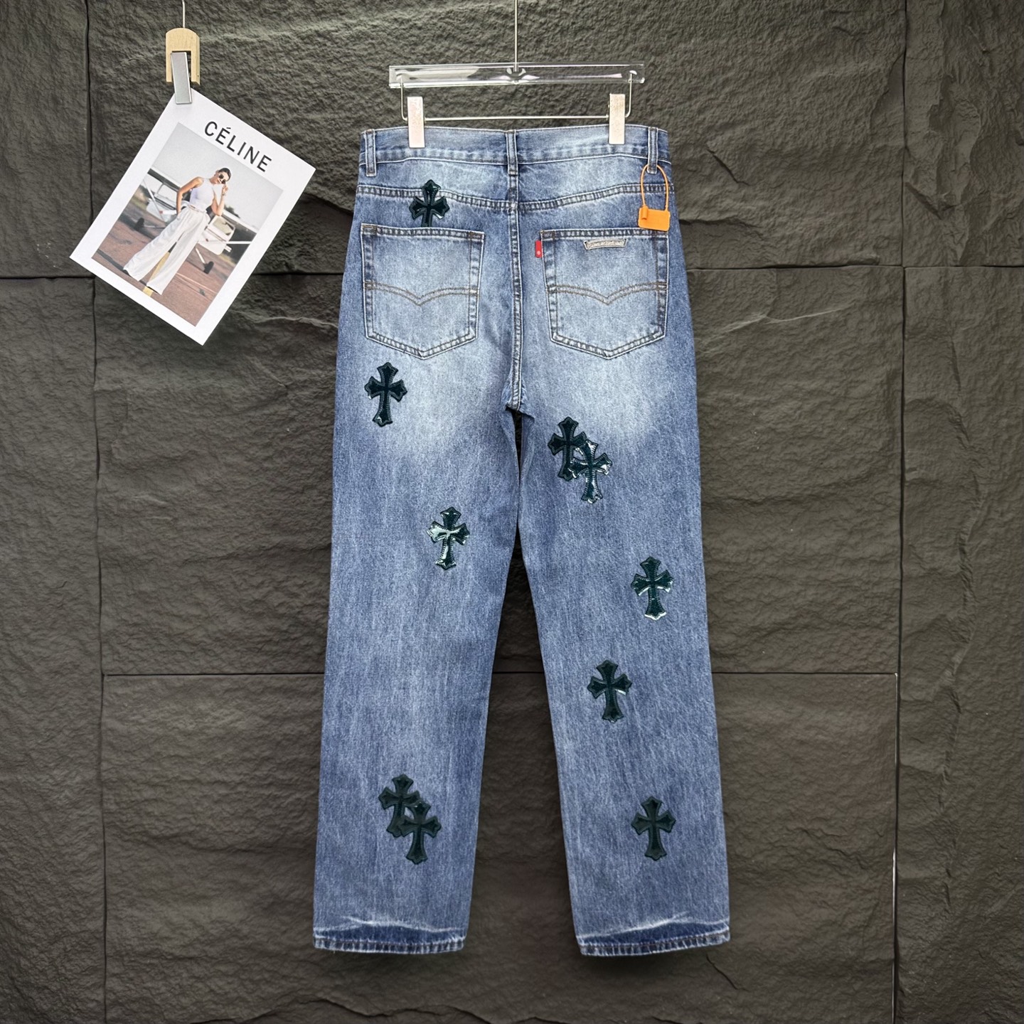 Chrome Hearts Couple Jeans Blue Couple Style