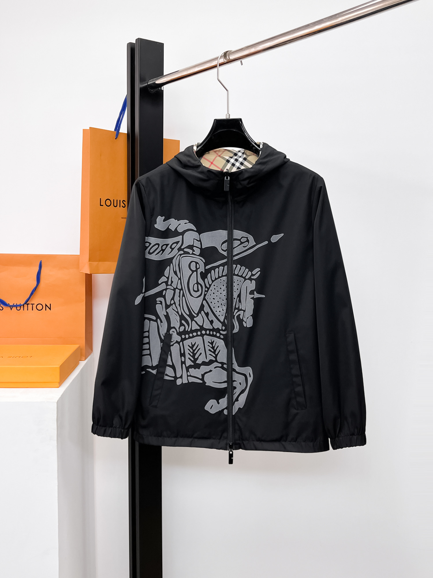 Burberry Jacket Hooded M-l-xl