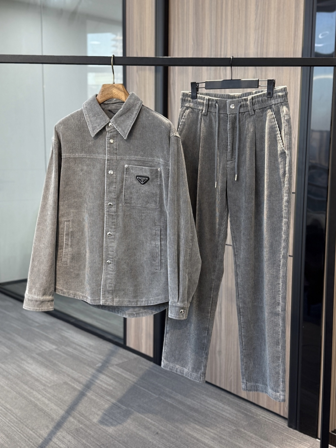 Prada Male Shirt Cotton Loose Fit S