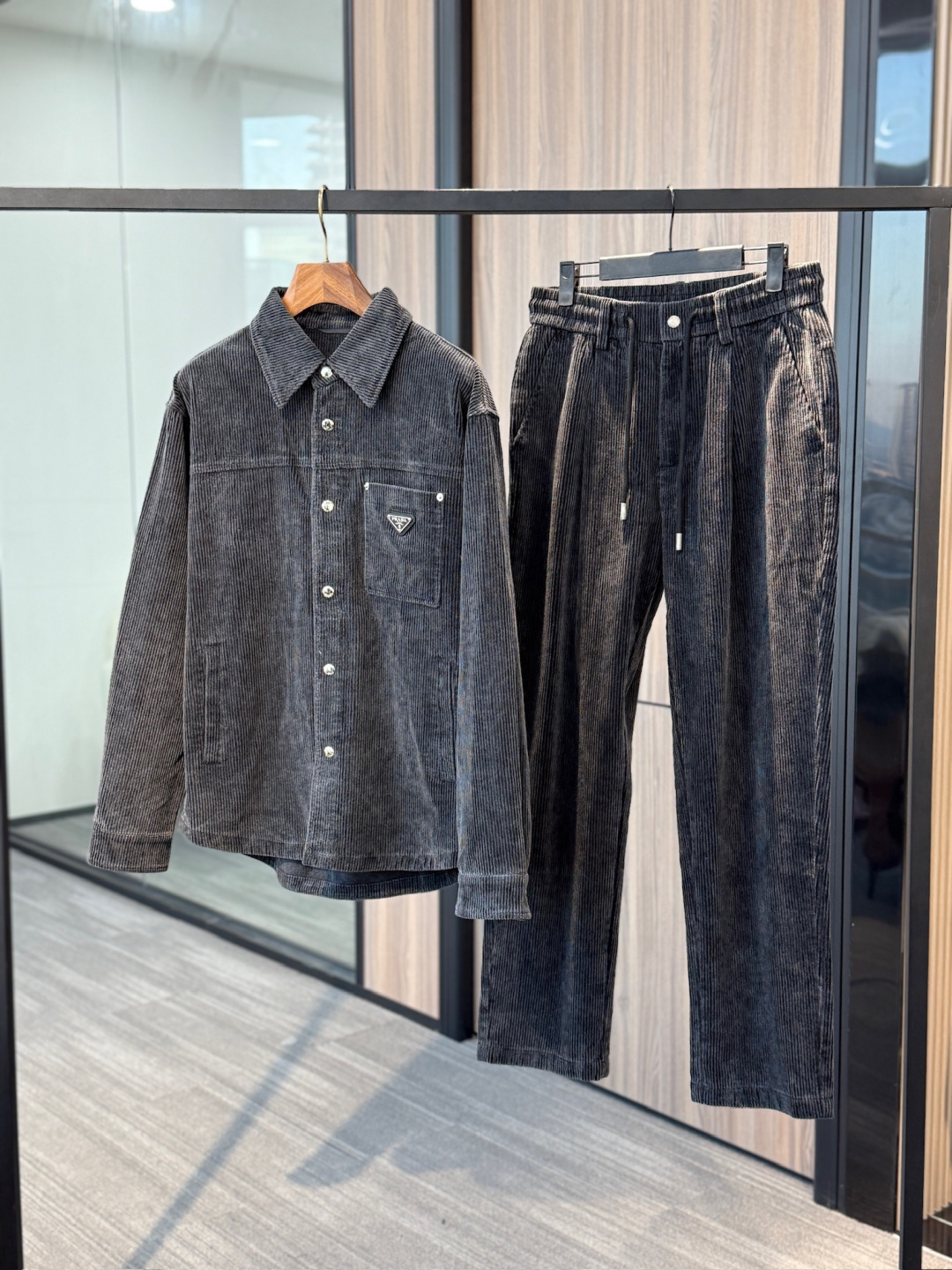 Prada Male Shirt Cotton Loose Fit S