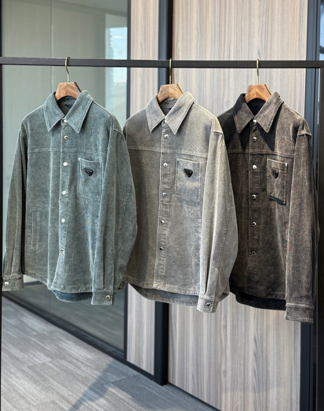 Prada Male Shirt Cotton Loose Fit S