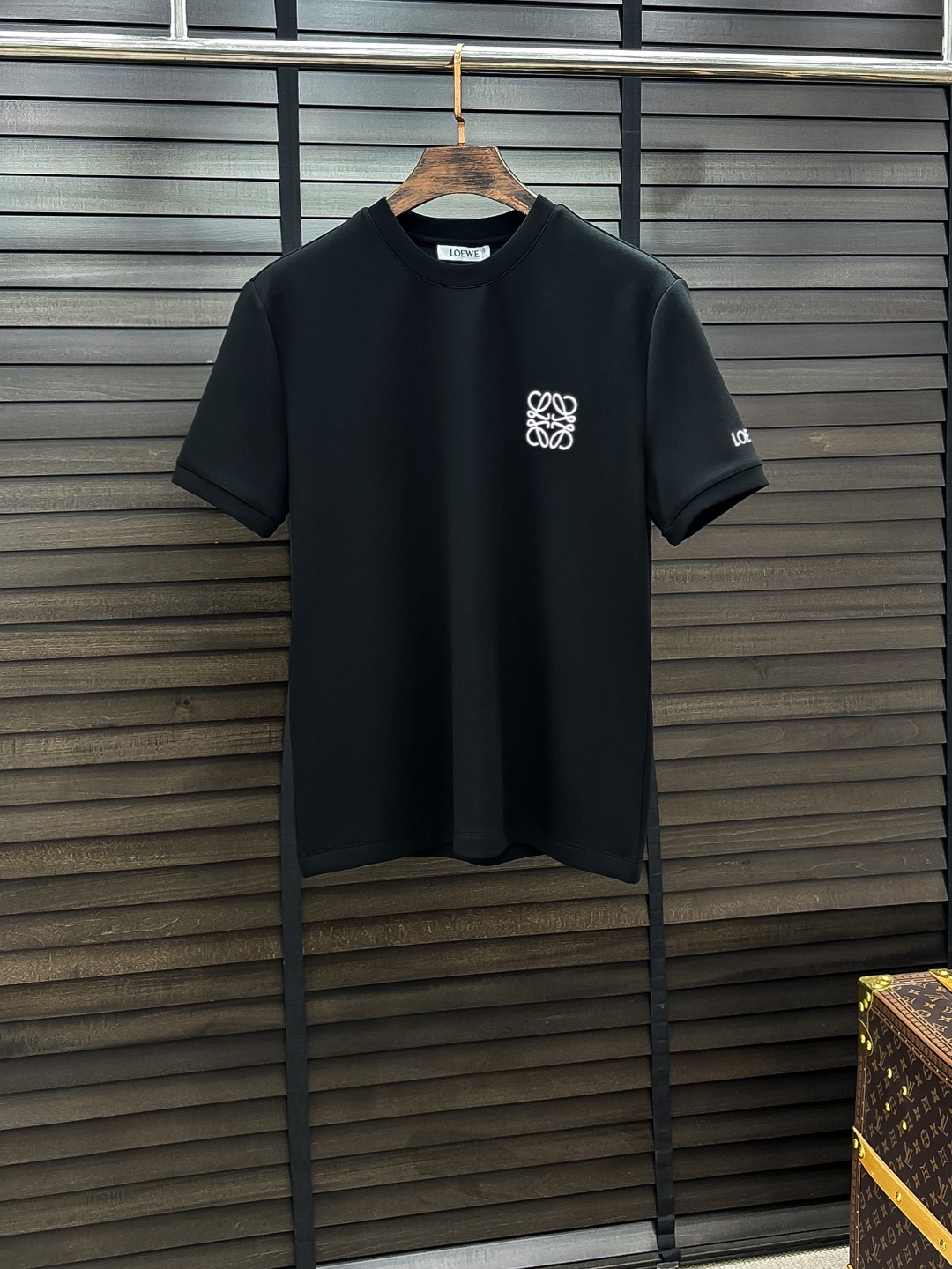 Loewe Hoodie Cotton Black Fleece Lined S-m-l-xl