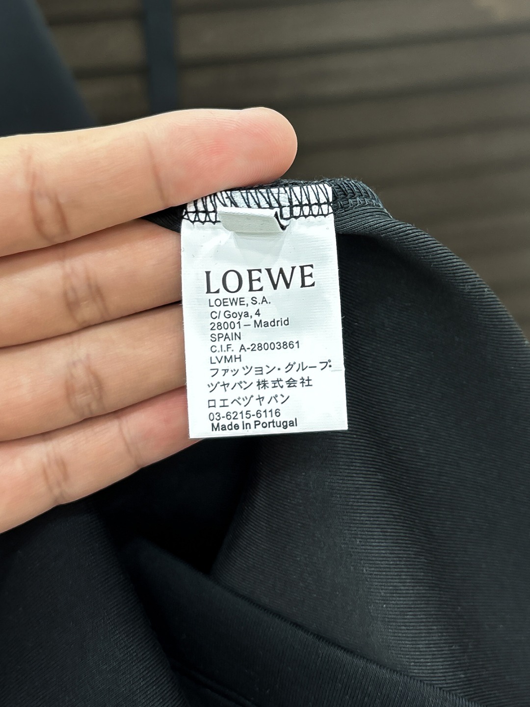 Loewe Hoodie Cotton Black Fleece Lined S-m-l-xl