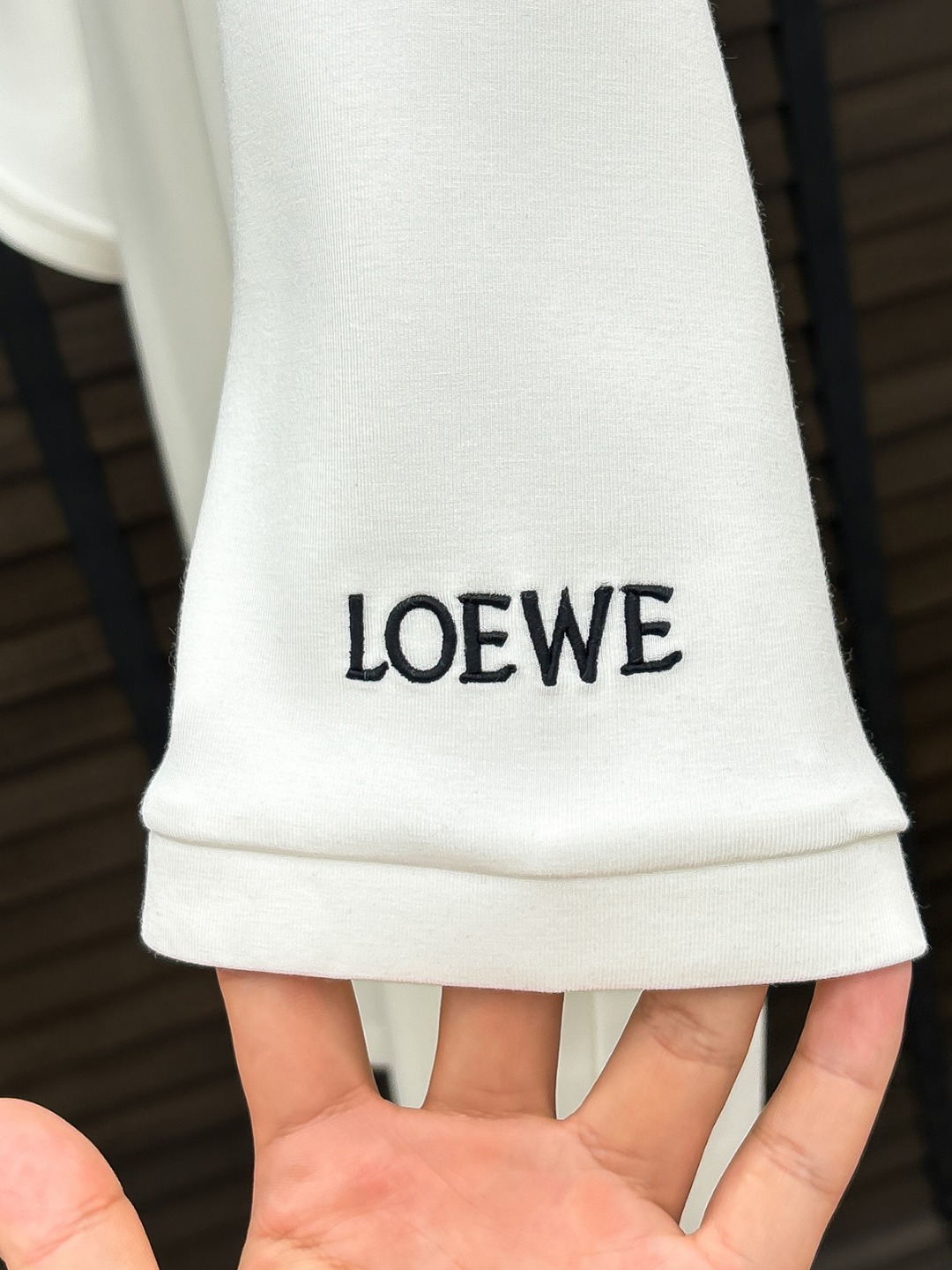 Loewe Hoodie Cotton Black Fleece Lined S-m-l-xl