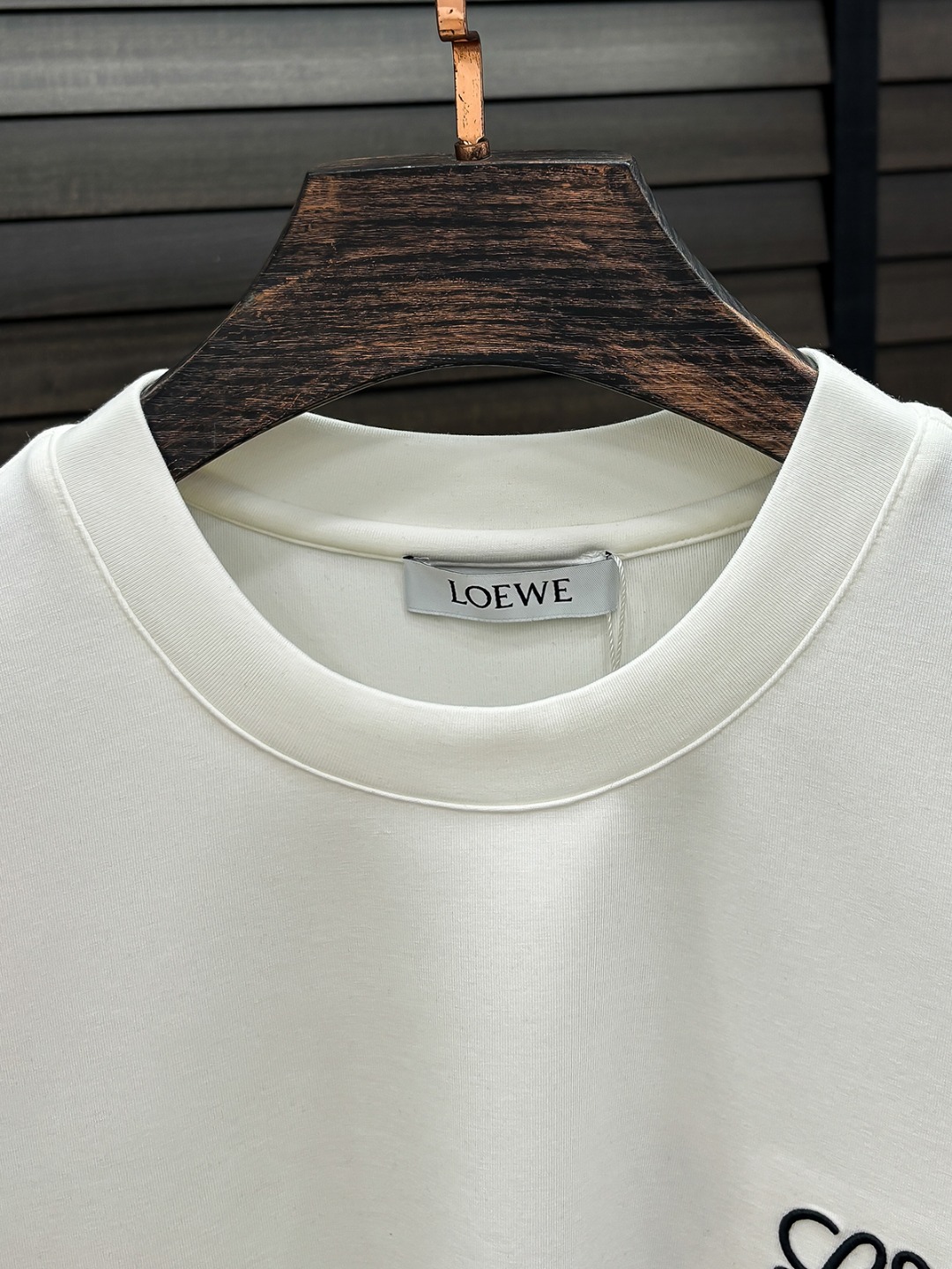 Loewe Hoodie Cotton Black Fleece Lined S-m-l-xl