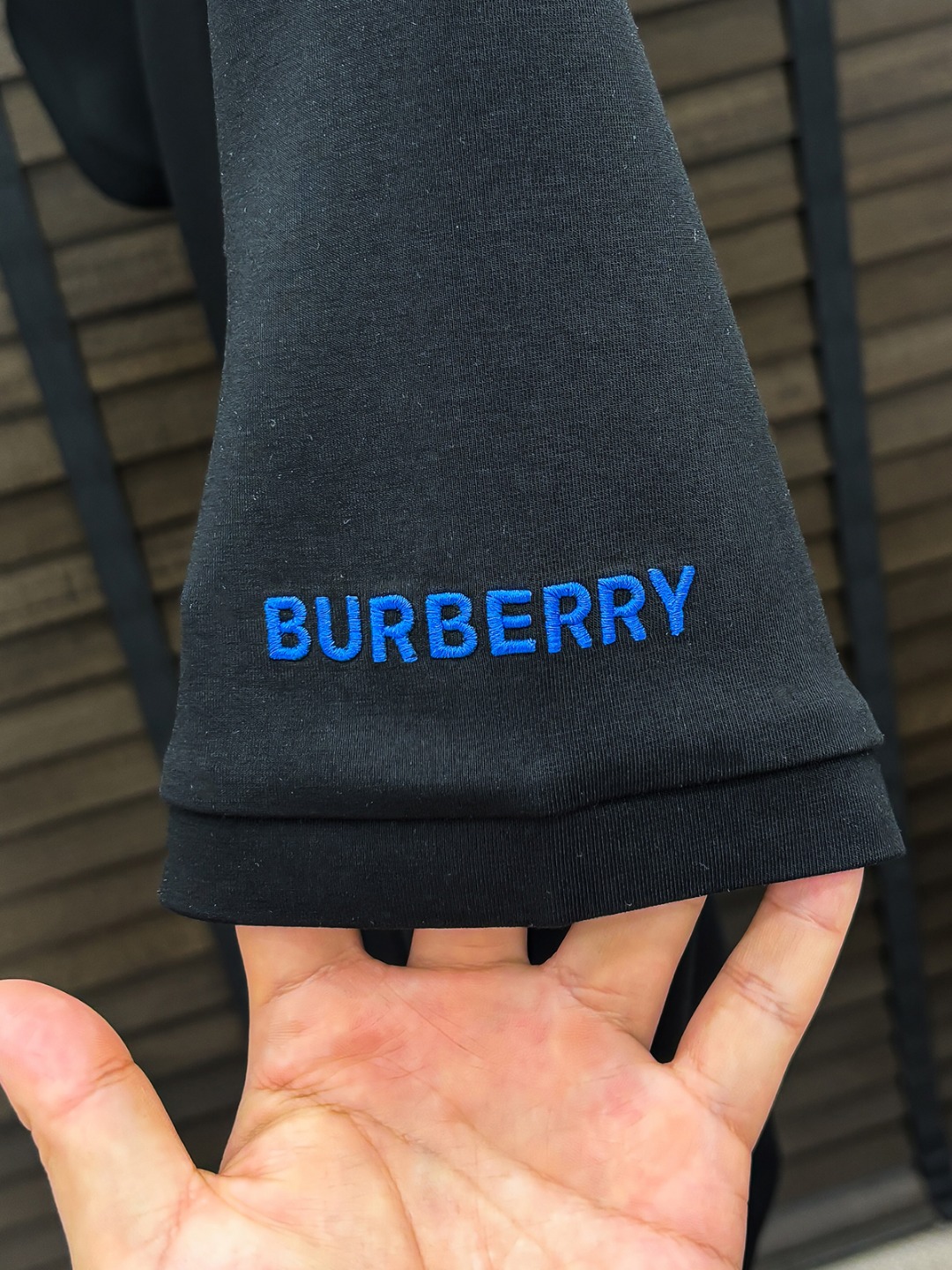 Burberry Hoodie Cotton Black Fleece Lined S-m-l-xl