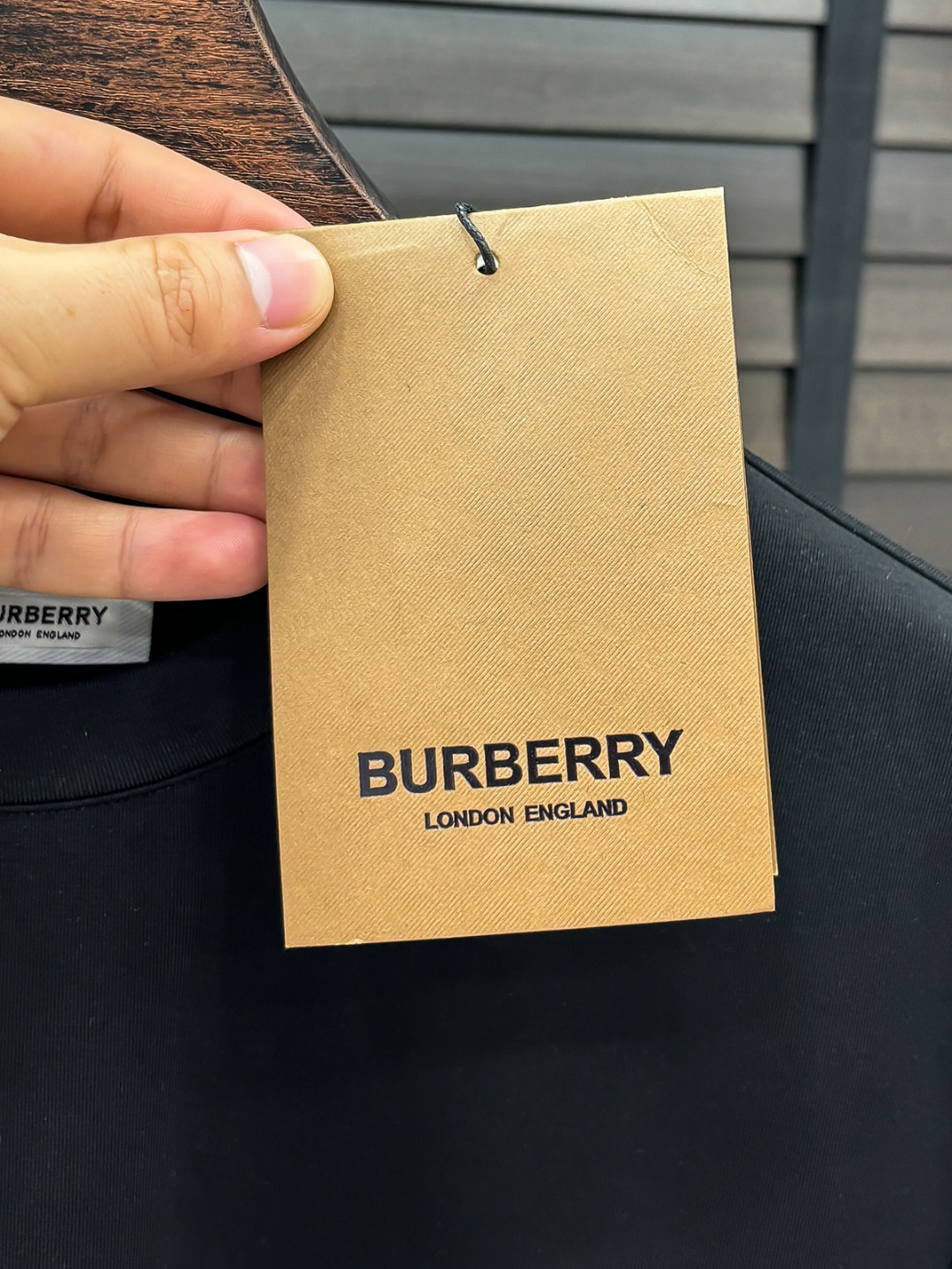 Burberry Hoodie Cotton Black Fleece Lined S-m-l-xl