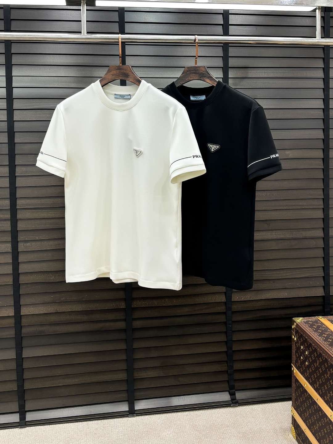 Prada Hoodie Cotton Black Fleece Lined S-m-l-xl