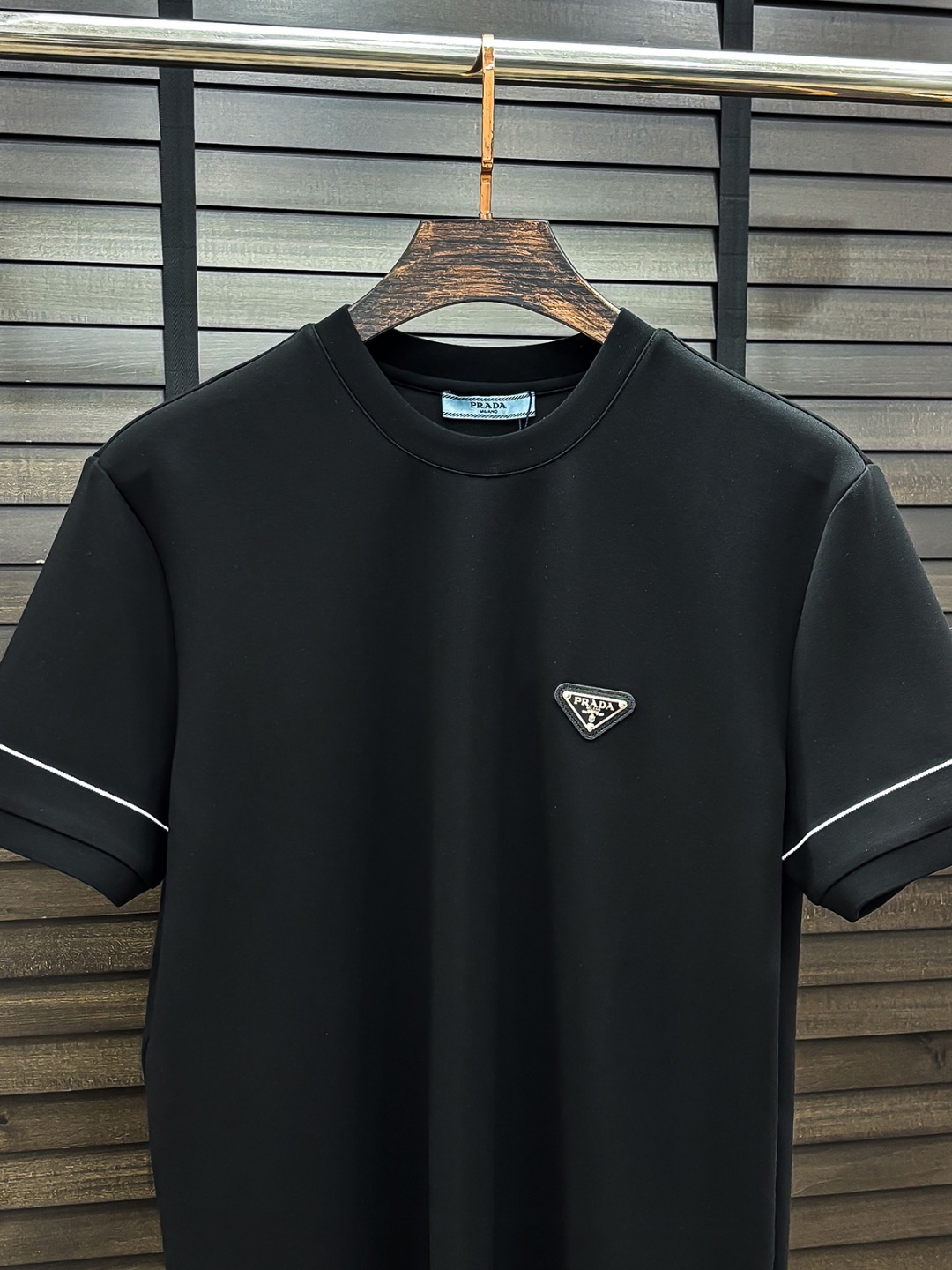 Prada Hoodie Cotton Black Fleece Lined S-m-l-xl