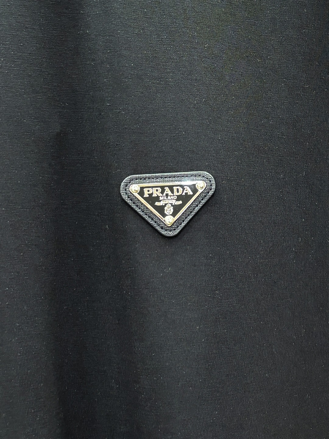 Prada Hoodie Cotton Black Fleece Lined S-m-l-xl