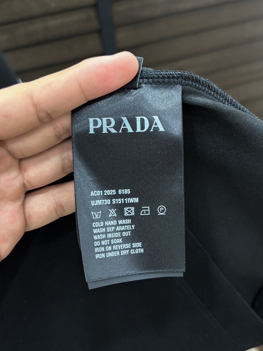 Prada Hoodie Cotton Black Fleece Lined S-m-l-xl