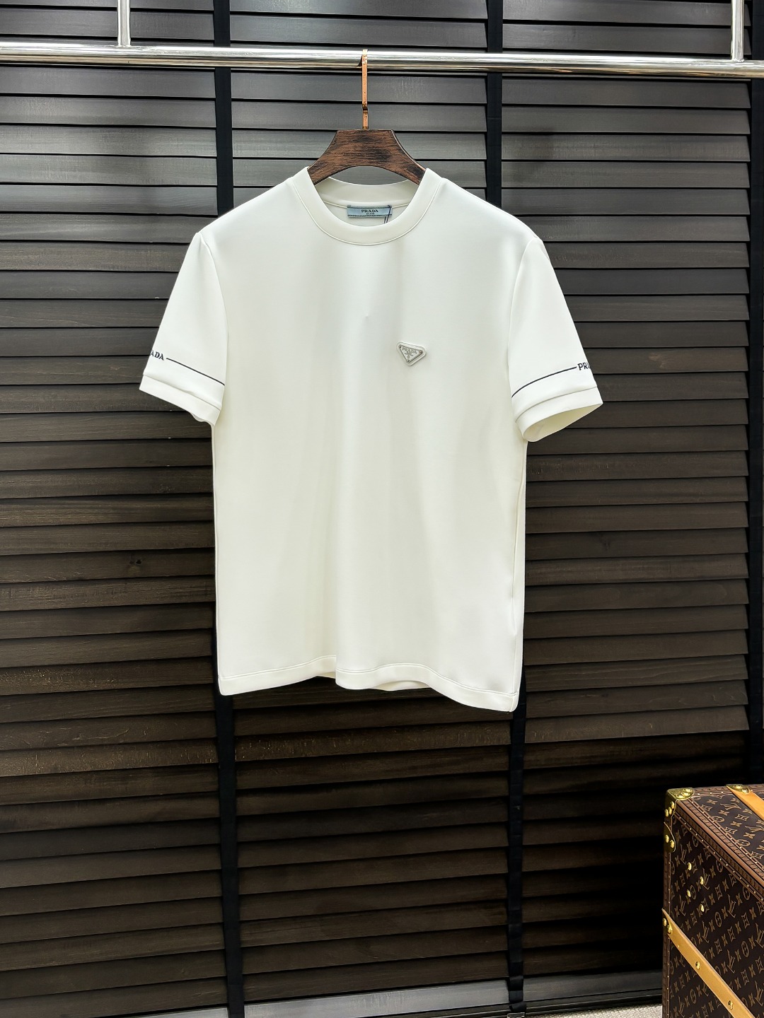 Prada Hoodie Cotton Black Fleece Lined S-m-l-xl