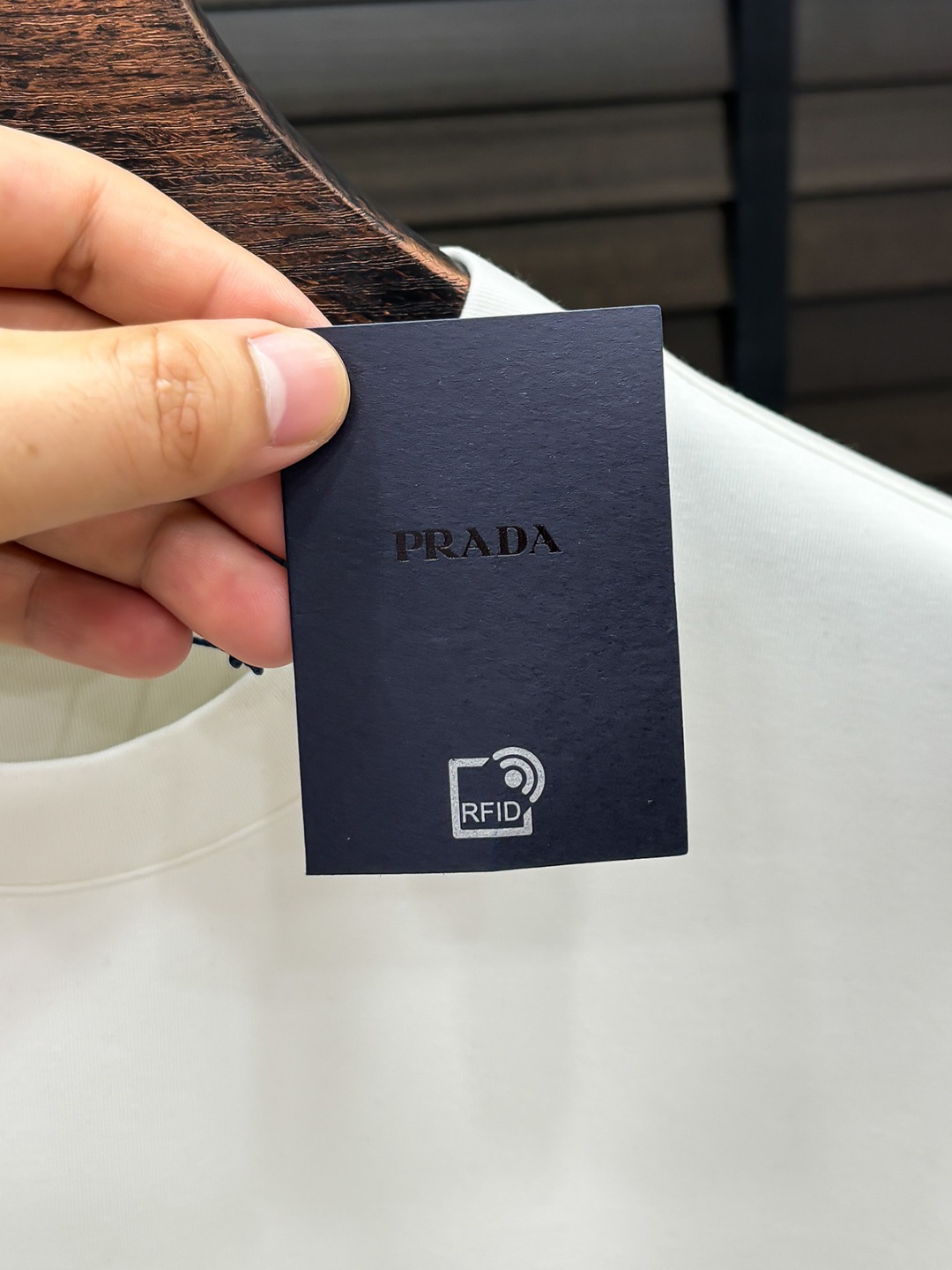 Prada Hoodie Cotton Black Fleece Lined S-m-l-xl