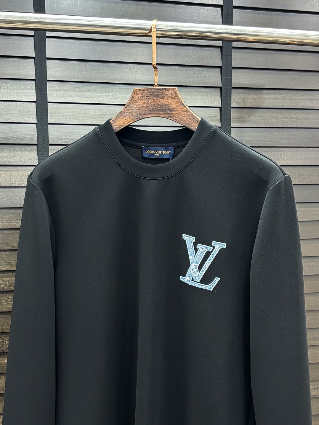Louis Vuitton Hoodie Cotton Black Fleece Lined S-m-l-xl