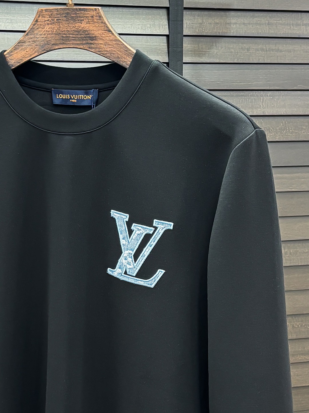 Louis Vuitton Hoodie Cotton Black Fleece Lined S-m-l-xl