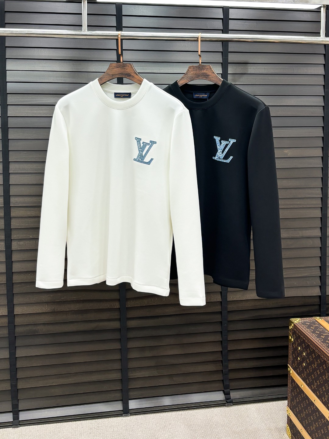 Louis Vuitton Hoodie Cotton Black Fleece Lined S-m-l-xl