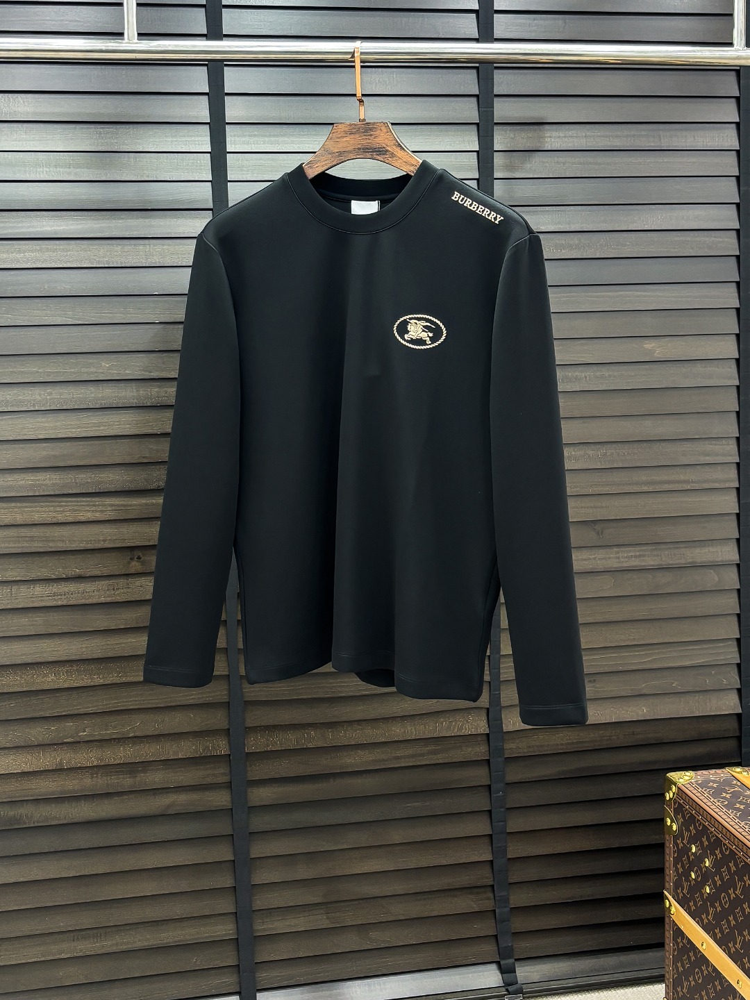 Burberry Hoodie Cotton Black Fleece Lined S-m-l-xl