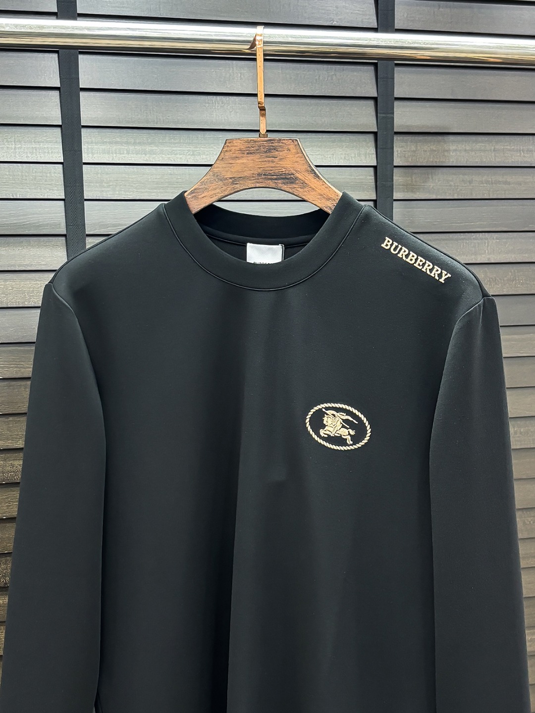 Burberry Hoodie Cotton Black Fleece Lined S-m-l-xl