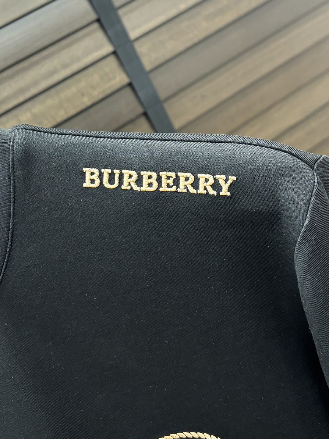 Burberry Hoodie Cotton Black Fleece Lined S-m-l-xl