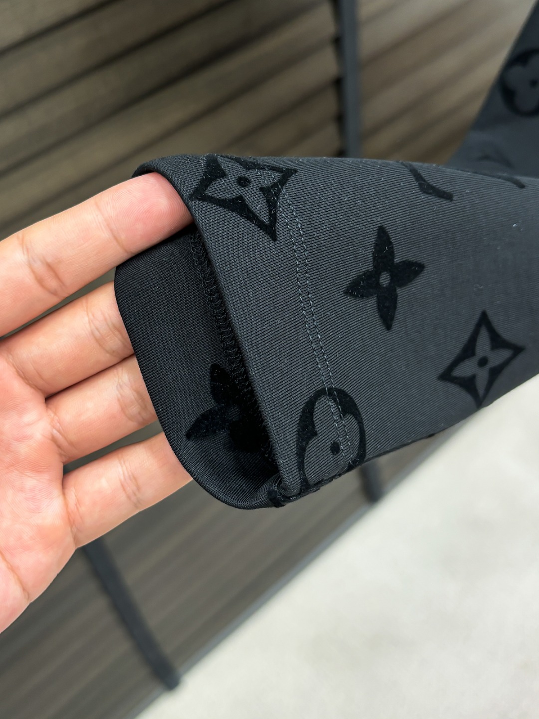 Louis Vuitton Hoodie Cotton Black Fleece Lined S-m-l-xl