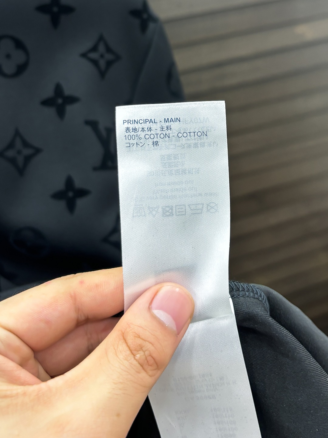 Louis Vuitton Hoodie Cotton Black Fleece Lined S-m-l-xl