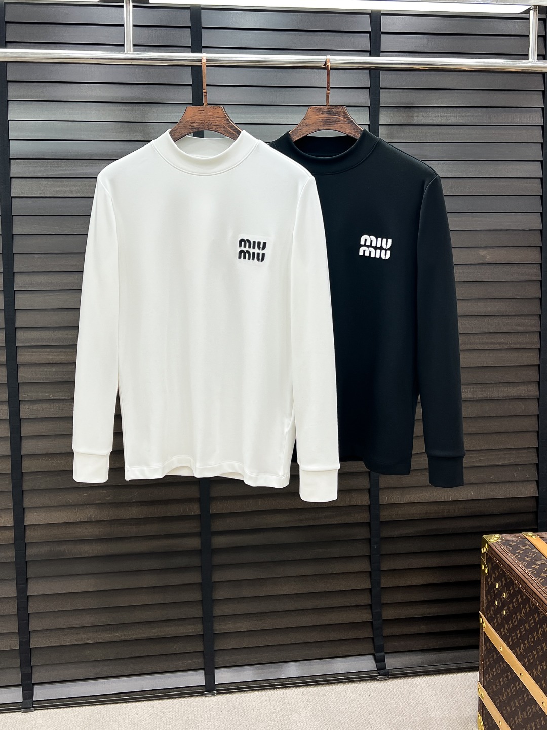 Miu Miu Hoodie Cotton Black Fleece Lined S-m-l-xl