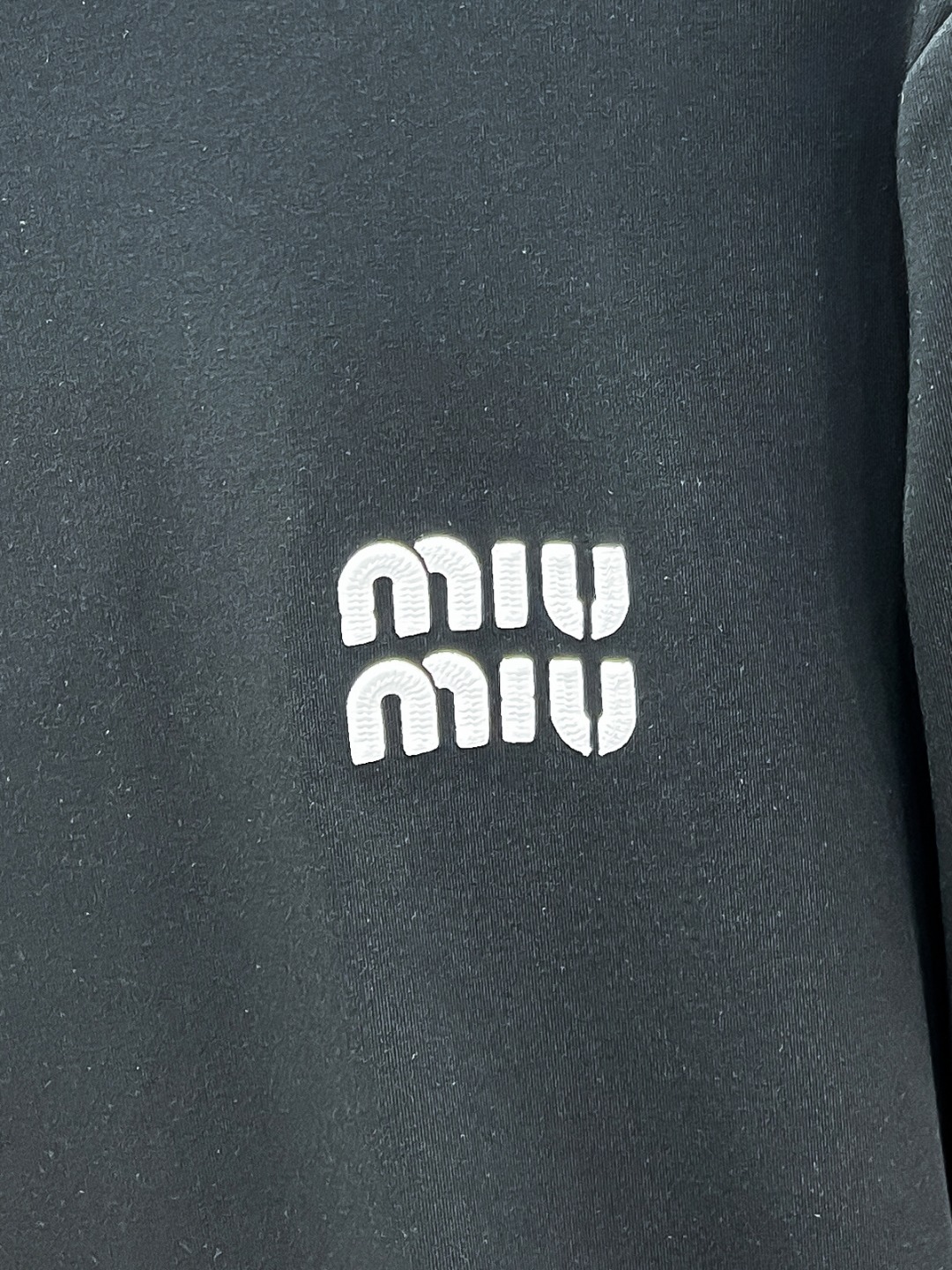 Miu Miu Hoodie Cotton Black Fleece Lined S-m-l-xl