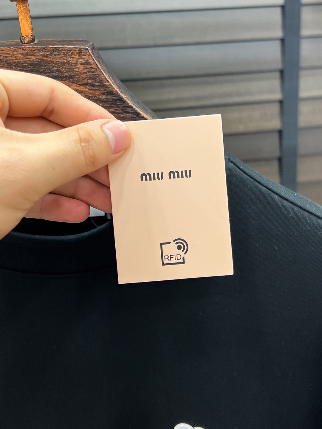 Miu Miu Hoodie Cotton Black Fleece Lined S-m-l-xl