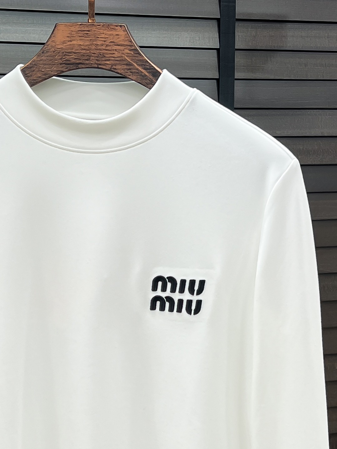 Miu Miu Hoodie Cotton Black Fleece Lined S-m-l-xl