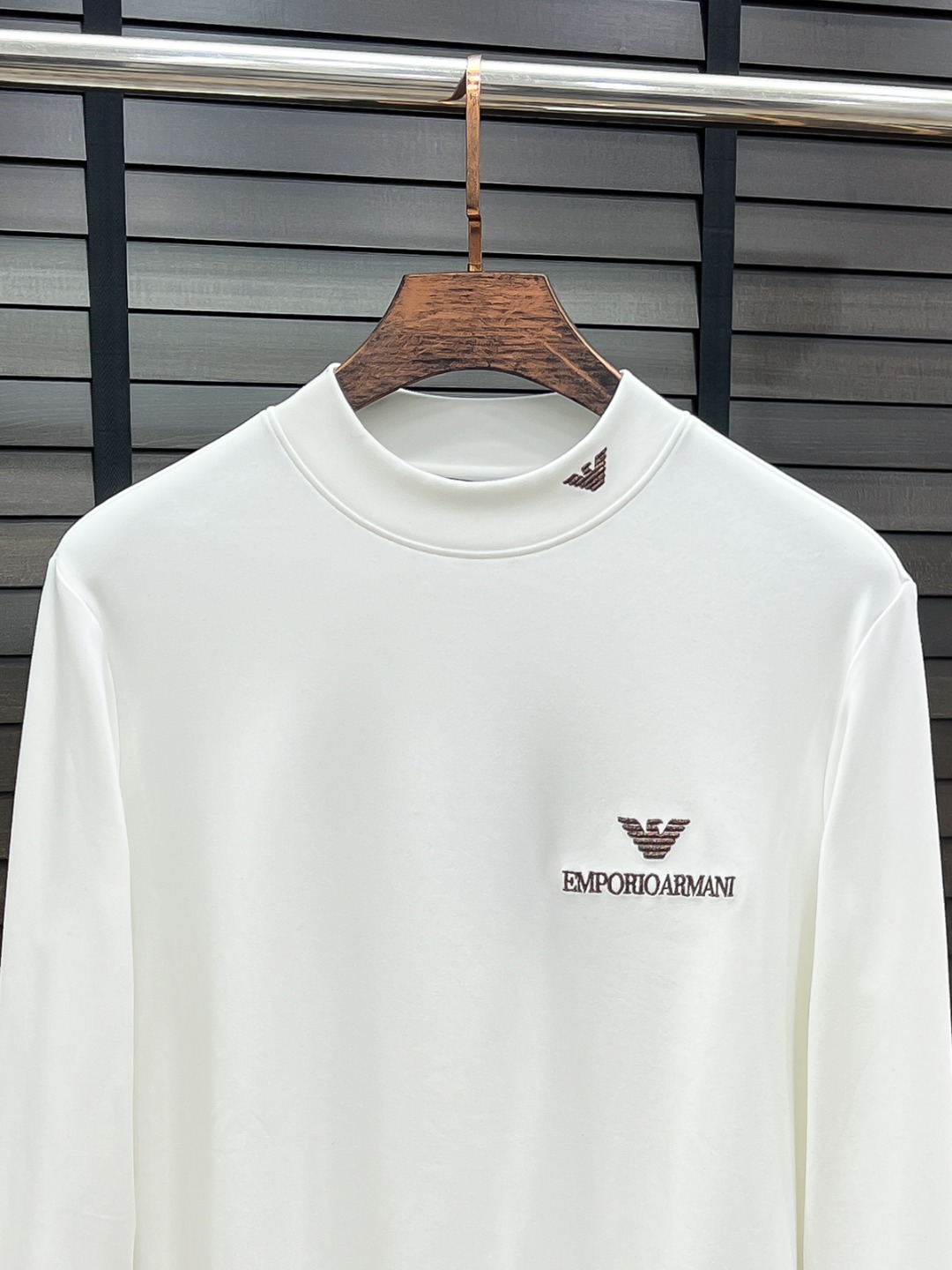 Armani Hoodie Cotton Black Fleece Lined S-m-l-xl