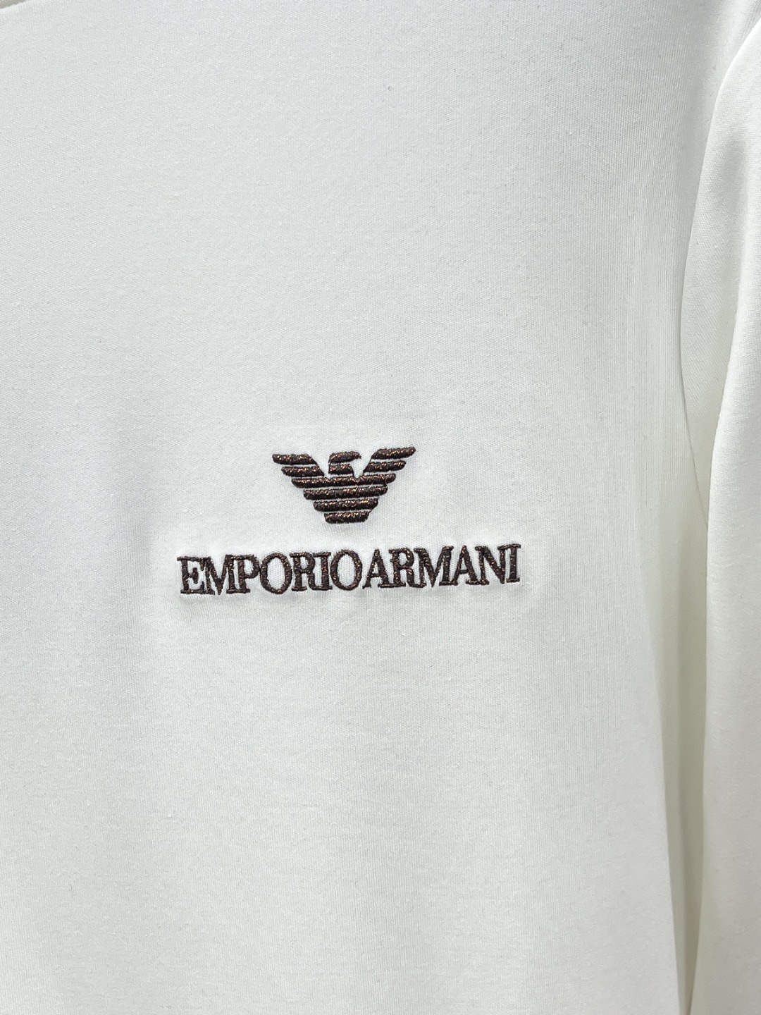 Armani Hoodie Cotton Black Fleece Lined S-m-l-xl