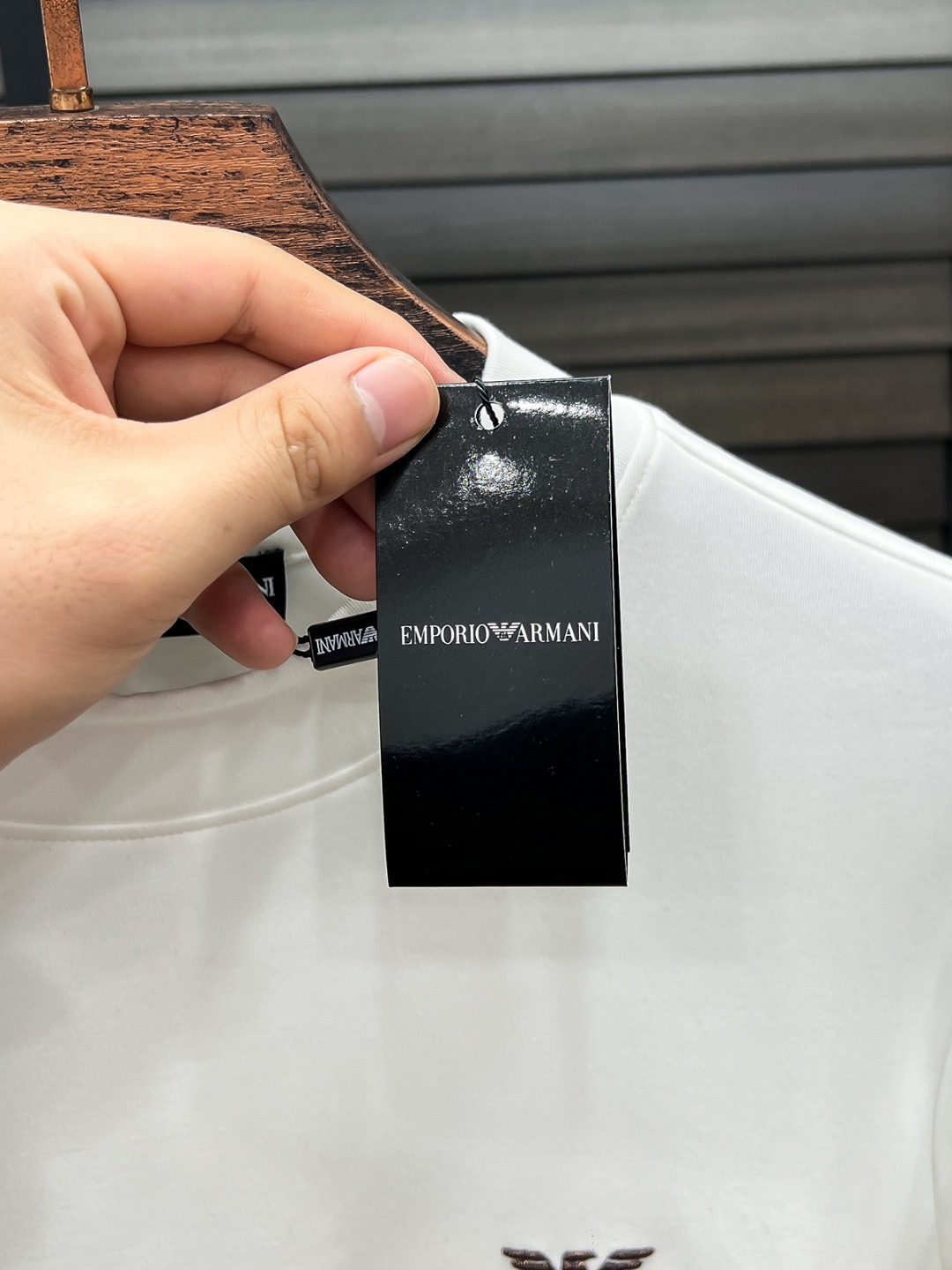 Armani Hoodie Cotton Black Fleece Lined S-m-l-xl