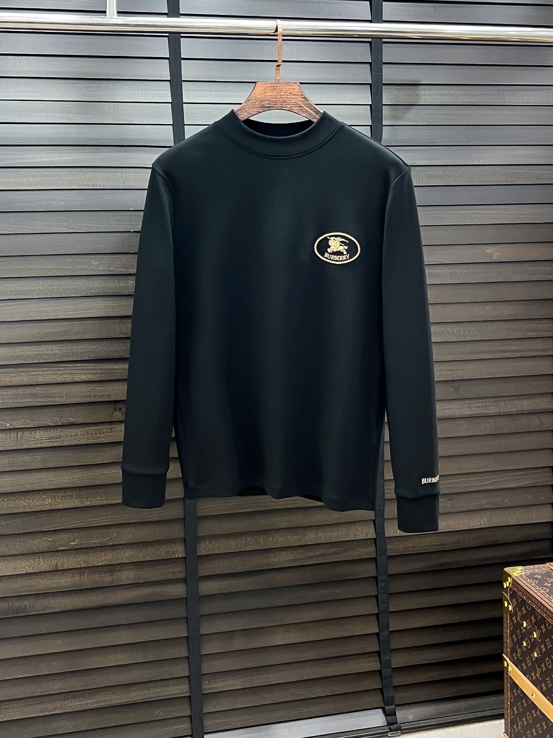 Burberry Hoodie Cotton Black Fleece Lined S-m-l-xl