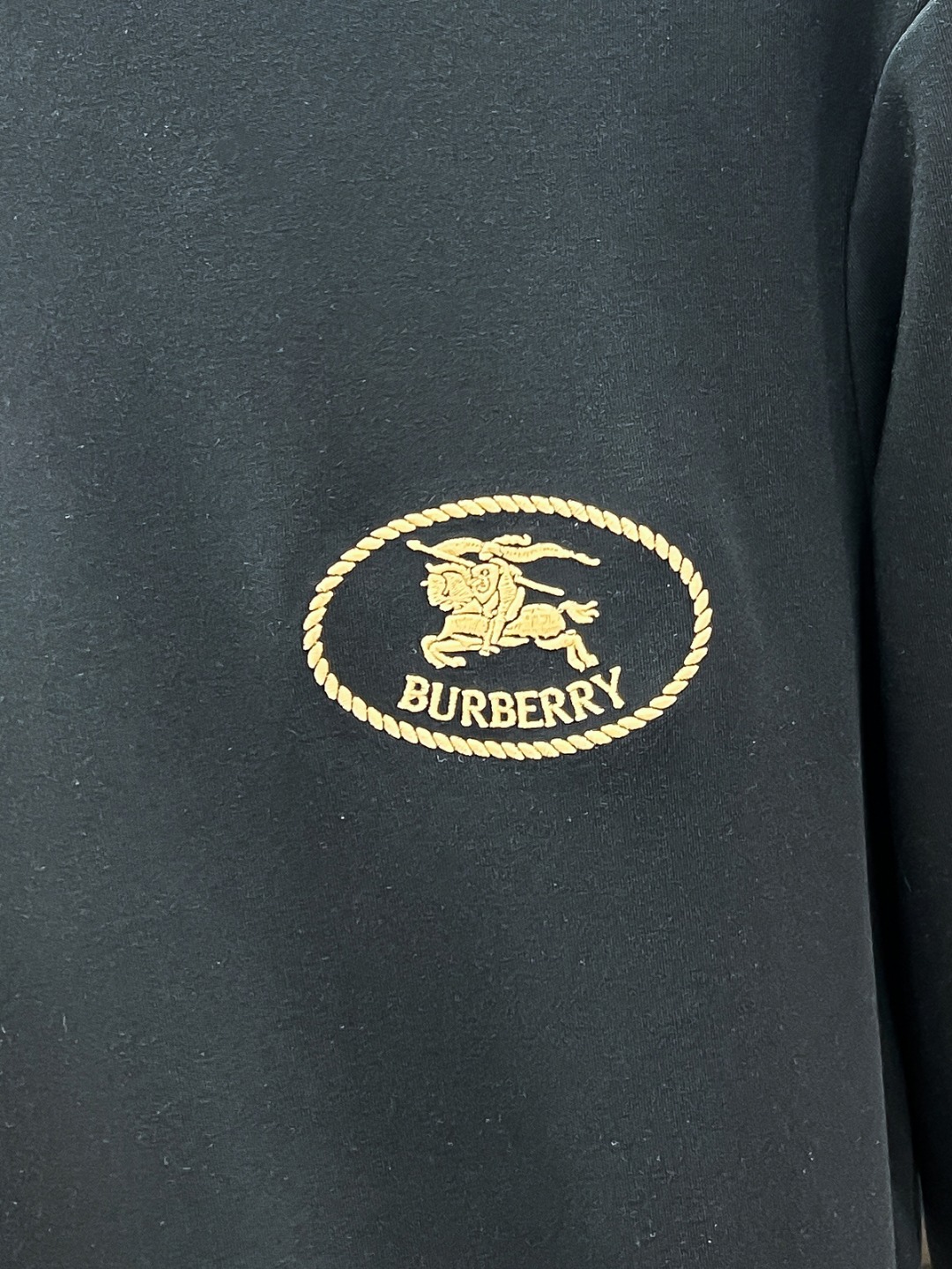 Burberry Hoodie Cotton Black Fleece Lined S-m-l-xl