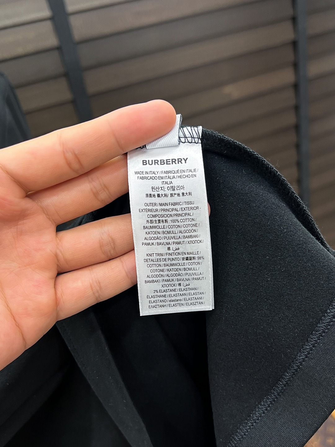 Burberry Hoodie Cotton Black Fleece Lined S-m-l-xl