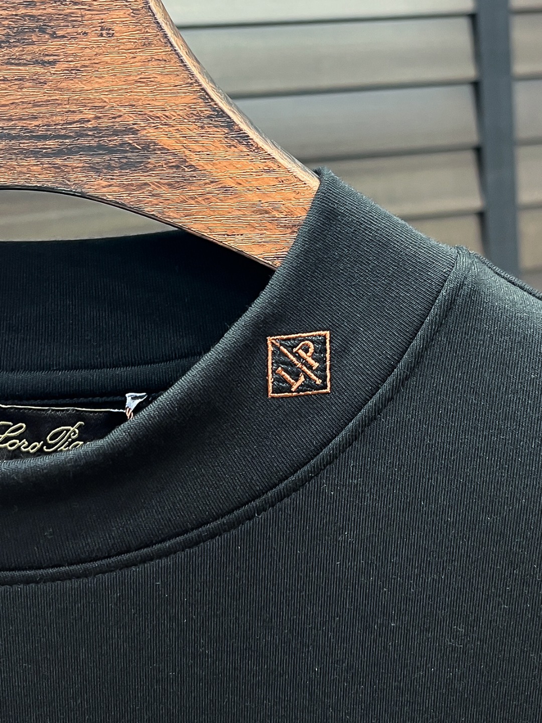 Loro Piana Hoodie Cotton Black Fleece Lined S-m-l-xl