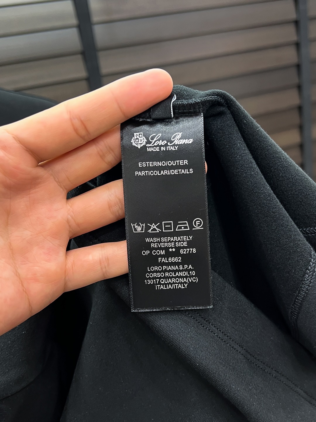 Loro Piana Hoodie Cotton Black Fleece Lined S-m-l-xl