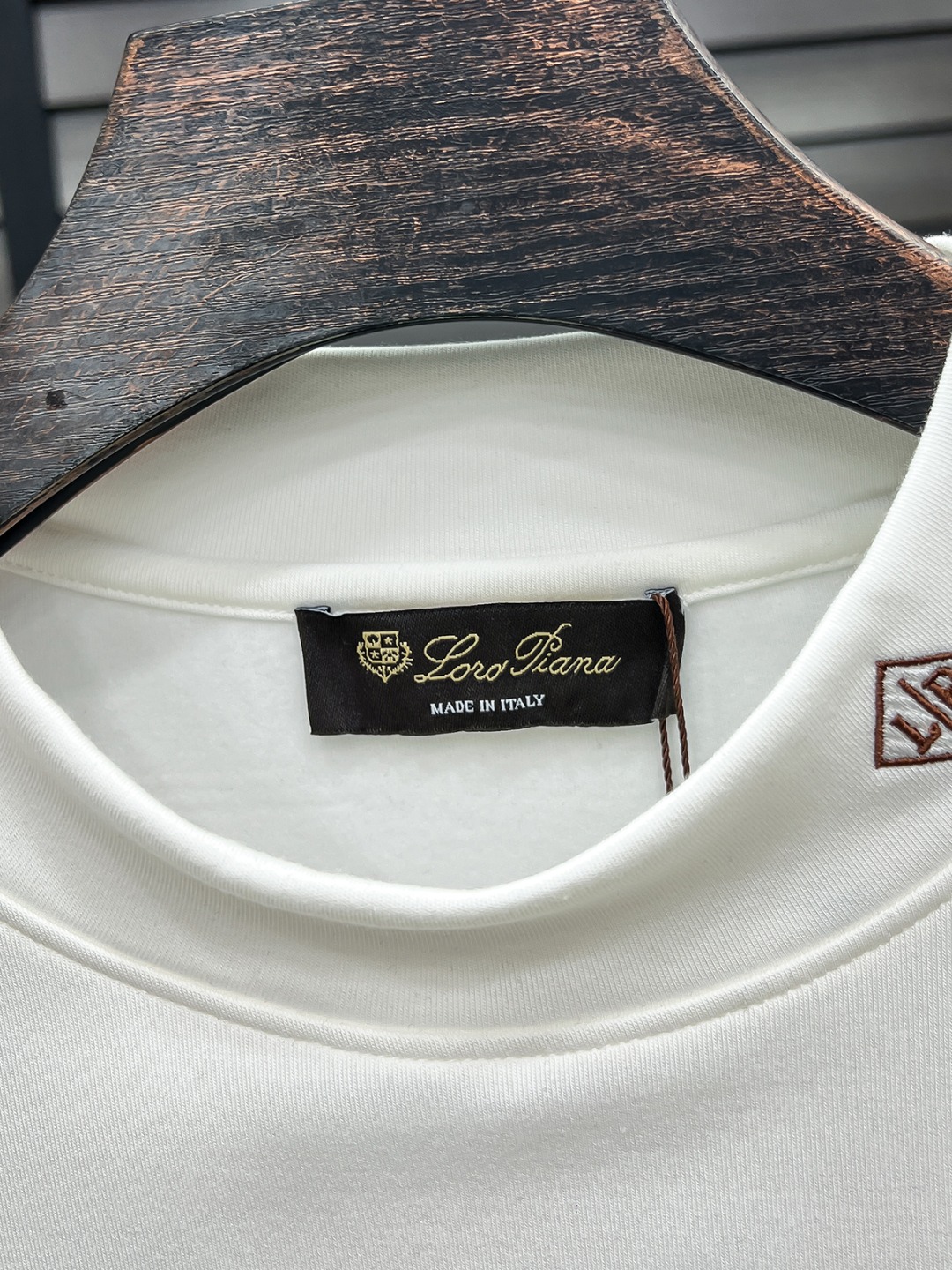 Loro Piana Hoodie Cotton Black Fleece Lined S-m-l-xl