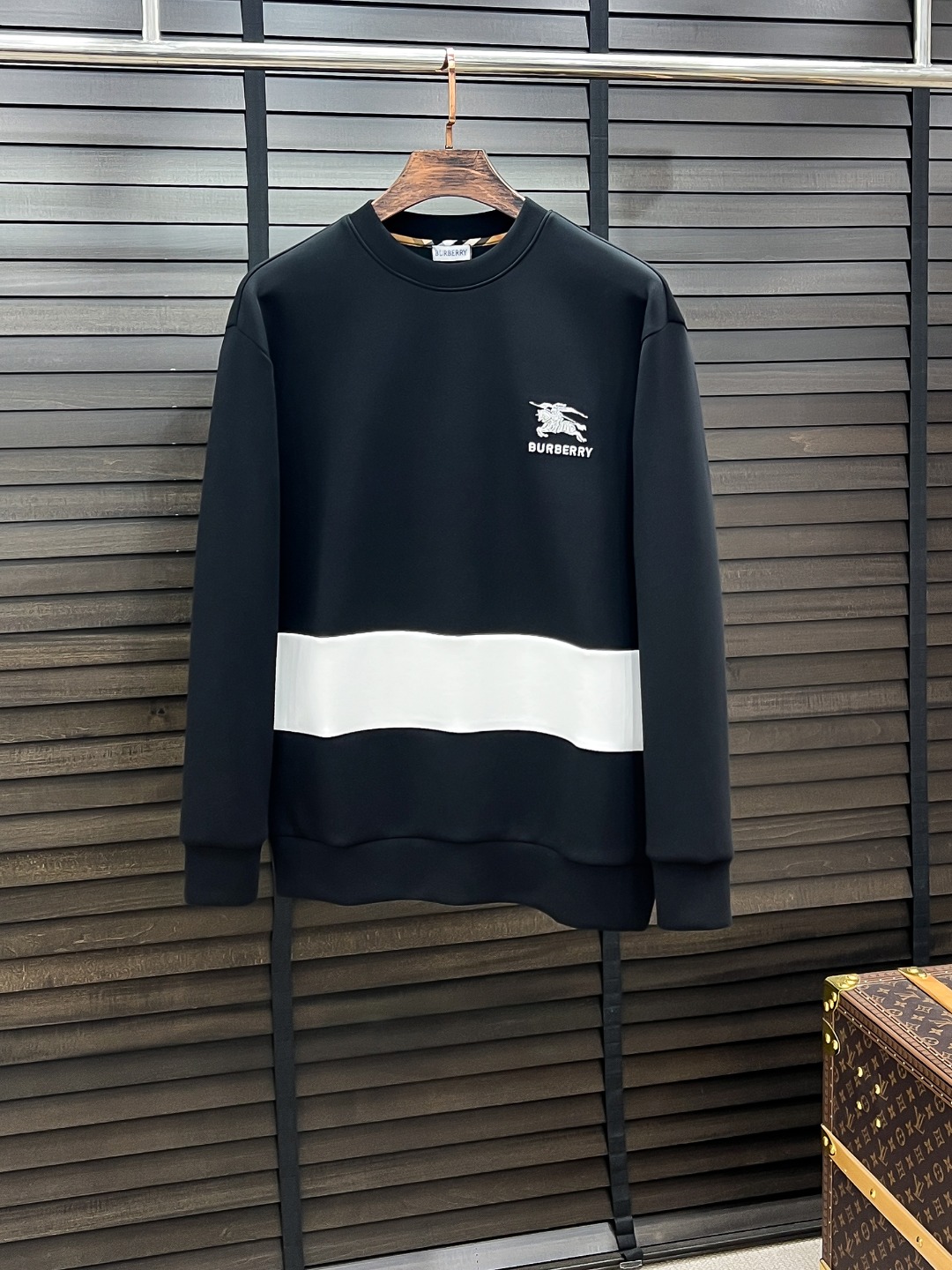 Burberry Couple Hoodie Cotton Black S-m-l-xl