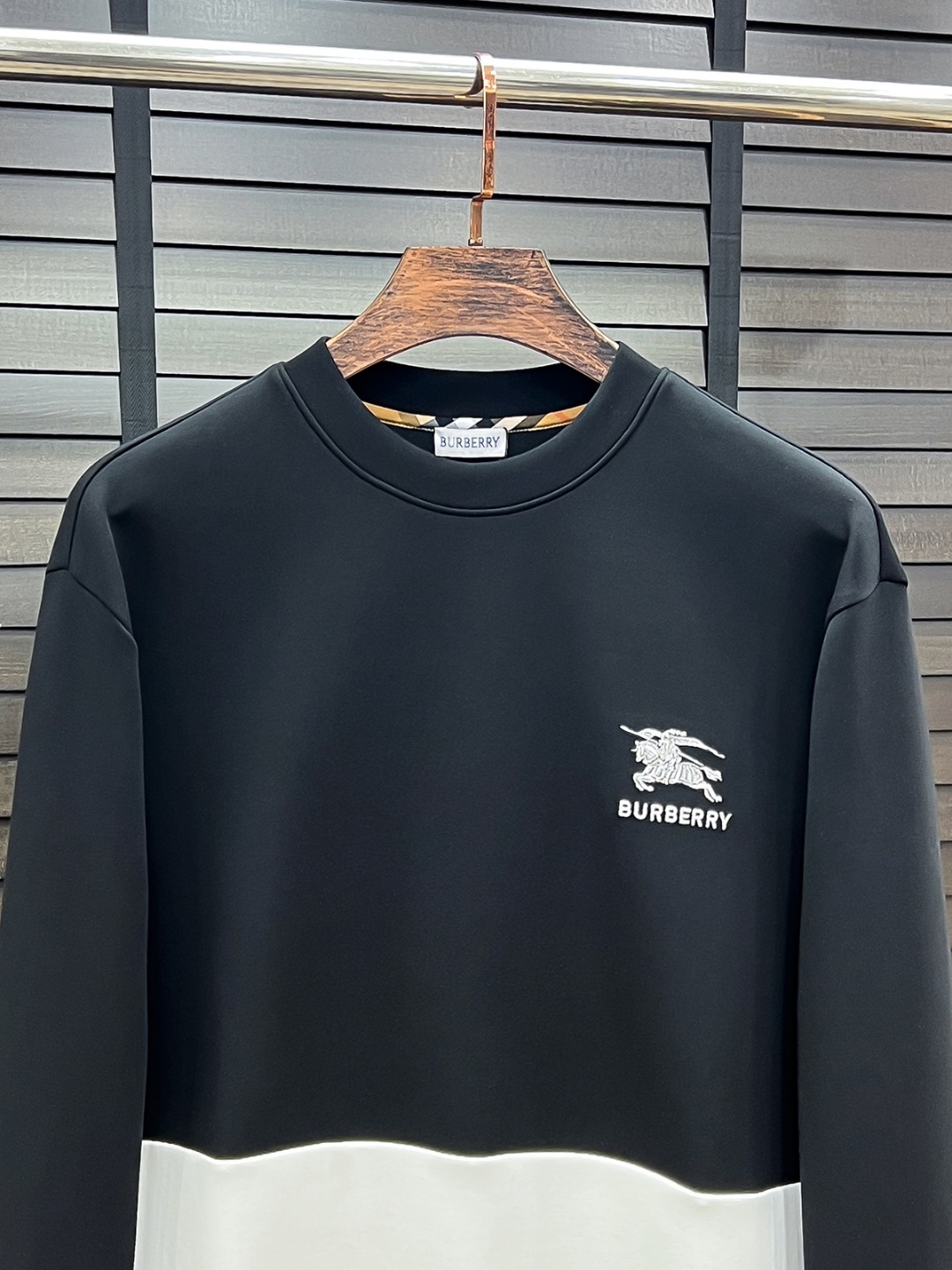 Burberry Couple Hoodie Cotton Black S-m-l-xl