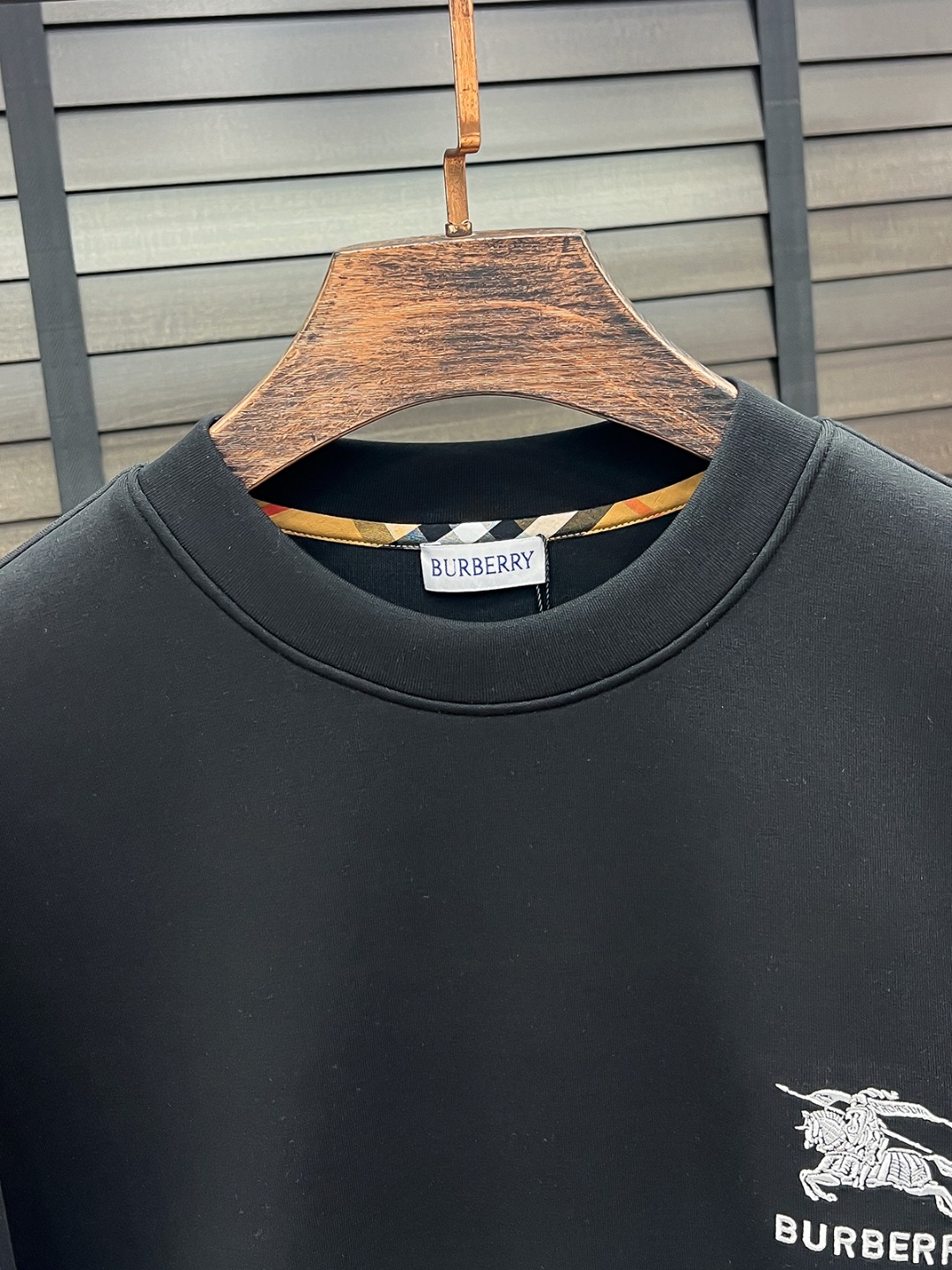 Burberry Couple Hoodie Cotton Black S-m-l-xl